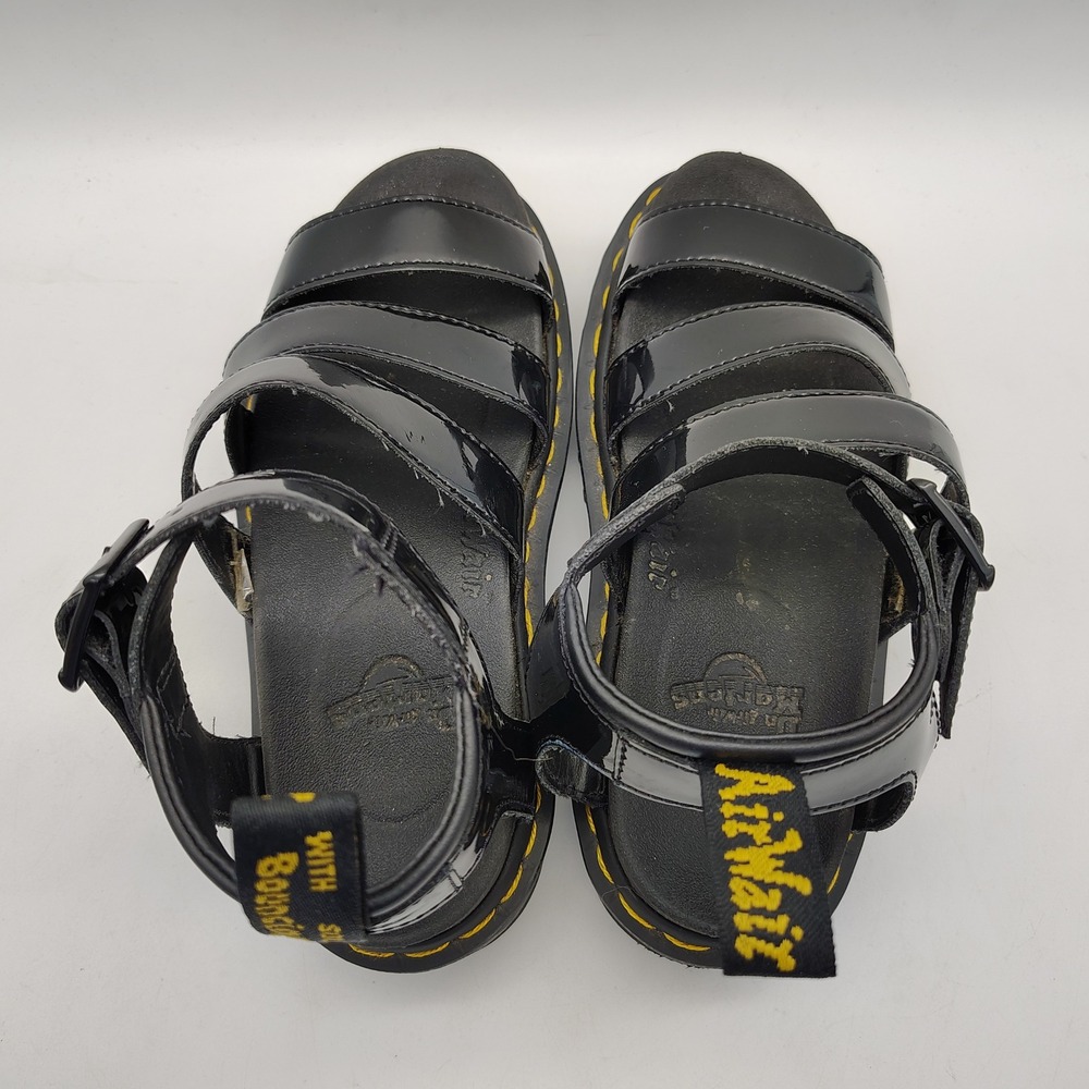 Dr. Doc Martens Blaire Women's Platform Sandals Black Bouncing Sole Chunky US 5 - Picture 3 of 7